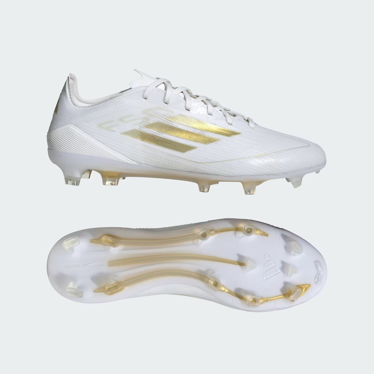

Бутсы для твердого грунта F50 Pro Adidas, цвет Cloud White/Gold Metallic/Cloud White
