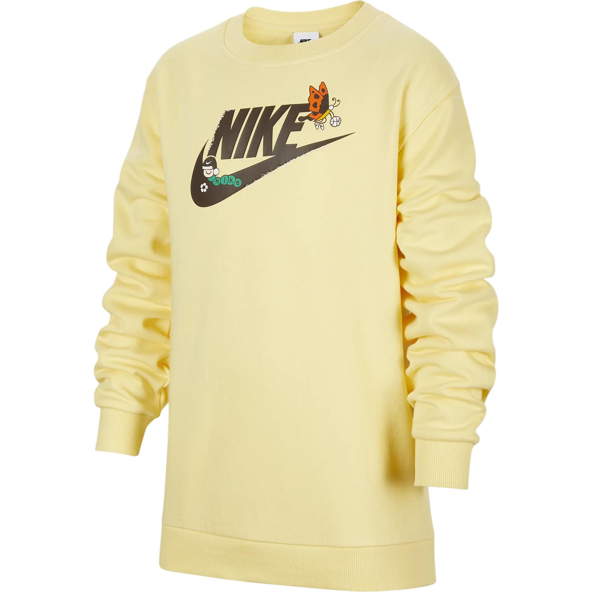 Спортивный клубный свитшот Мягкий желтый для подростков Nike — фото 2
