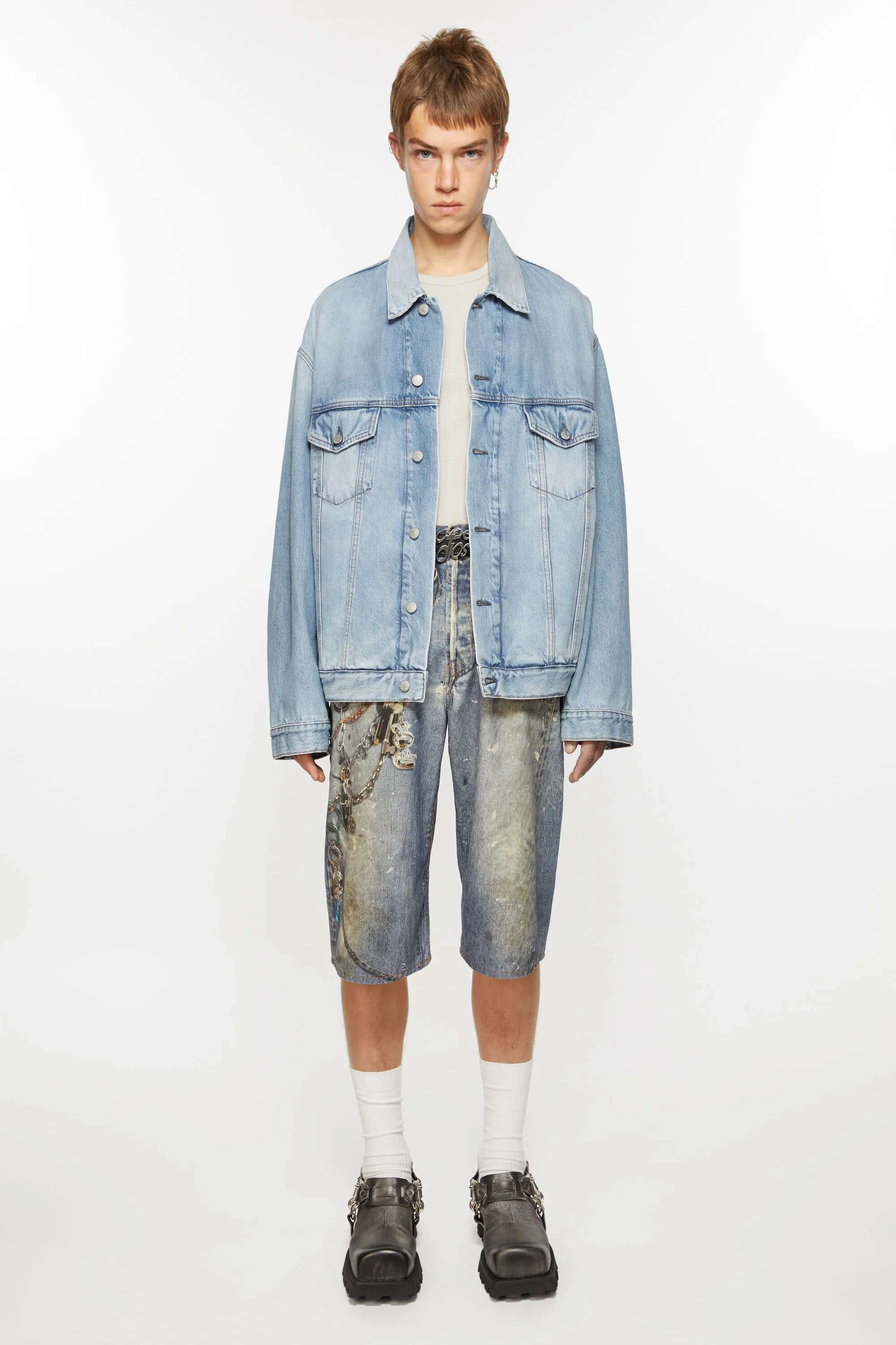 

Джинсовая куртка - Свободный крой Acne Studios, голубой