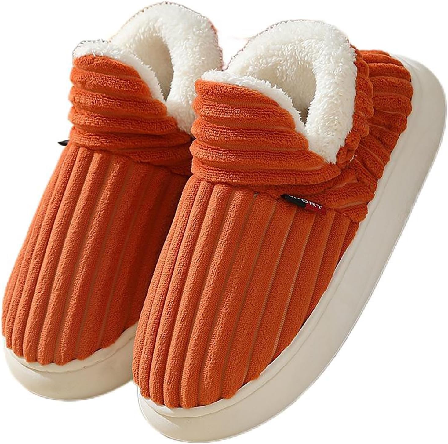 

Тапочки «Облако», зимние уютные модные тапочки унисекс для дома и улицы Generic, оранжевый