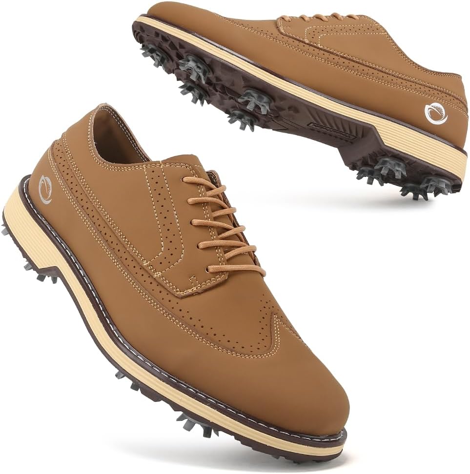 

Мужские профессиональные гольф обувь с шипами, мужские кроссовки для гольфа, мужская обувь для гольфа, мужские кроссовки для ходьбы и тренировок в гольф Ifrich, коричневый