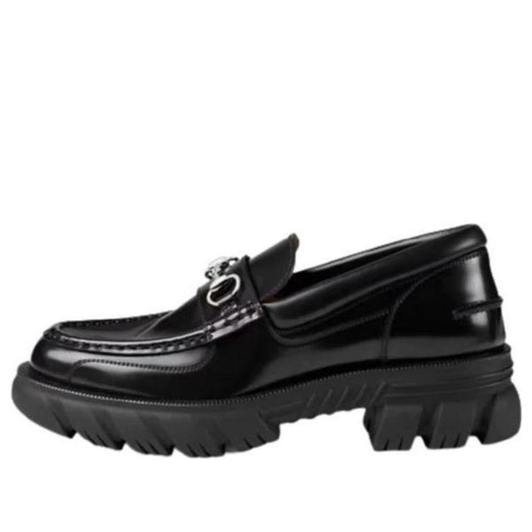 

Кроссовки horsebit loafer 'black' Gucci, черный
