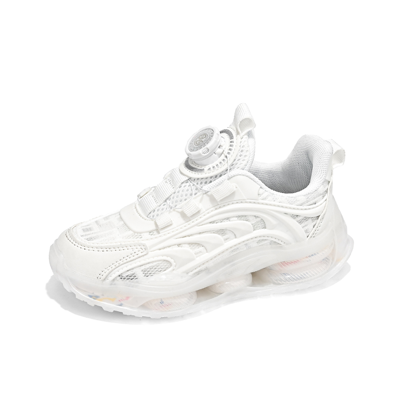 

Противоскользящие, дышащие, легкие, низкие детские кроссовки для бега KUPE, белый