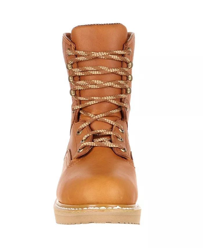 Мужские рабочие ботинки со стальным носком Wedge Georgia Boot, коричневый — фото 3