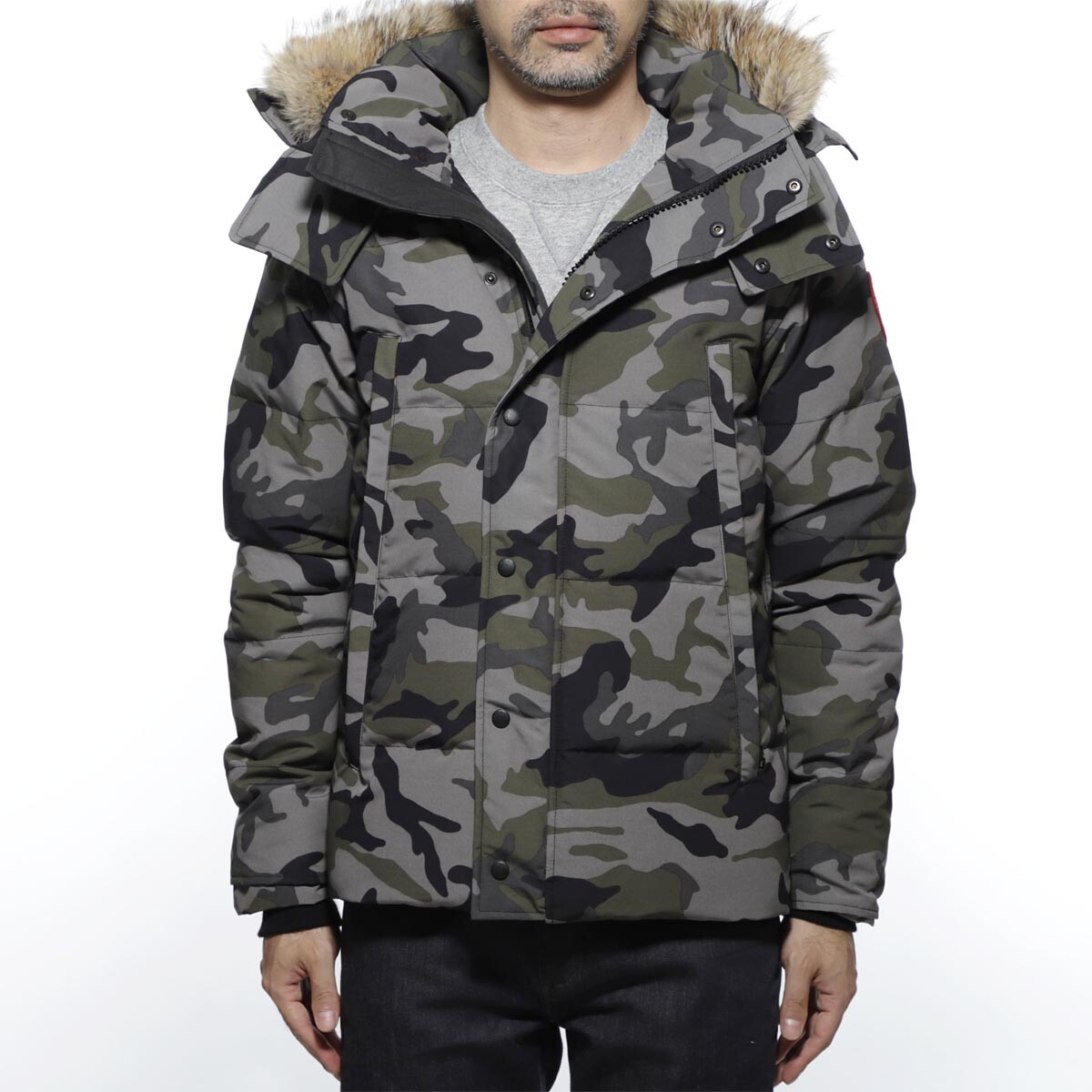 Пуховик мужской серии Wyndham, камуфляж Canada Goose, цвет Camouflage — фото 2