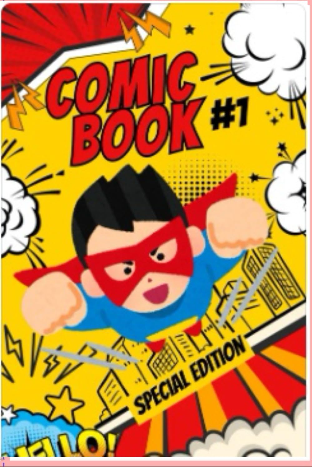 

comic book for kids to write their funny and imaginative ideas in comics (Independently published)