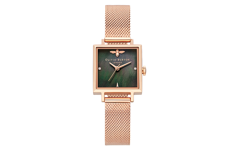 

OLIVIA·BURTON Часы Wrist Watch Quartz Movement Stainless Steel Strap Green Dial Women's Watch OB16EX220