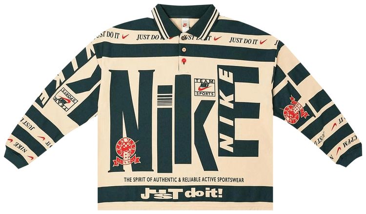 

Поло Nike x Cactus Plant Flea Market Long-Sleeve Polo 'Natural', кремовый