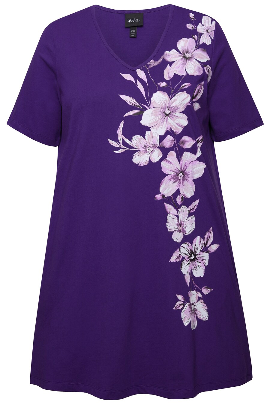 

Рубашка Ulla Popken, цвет Lilac/Dark purple