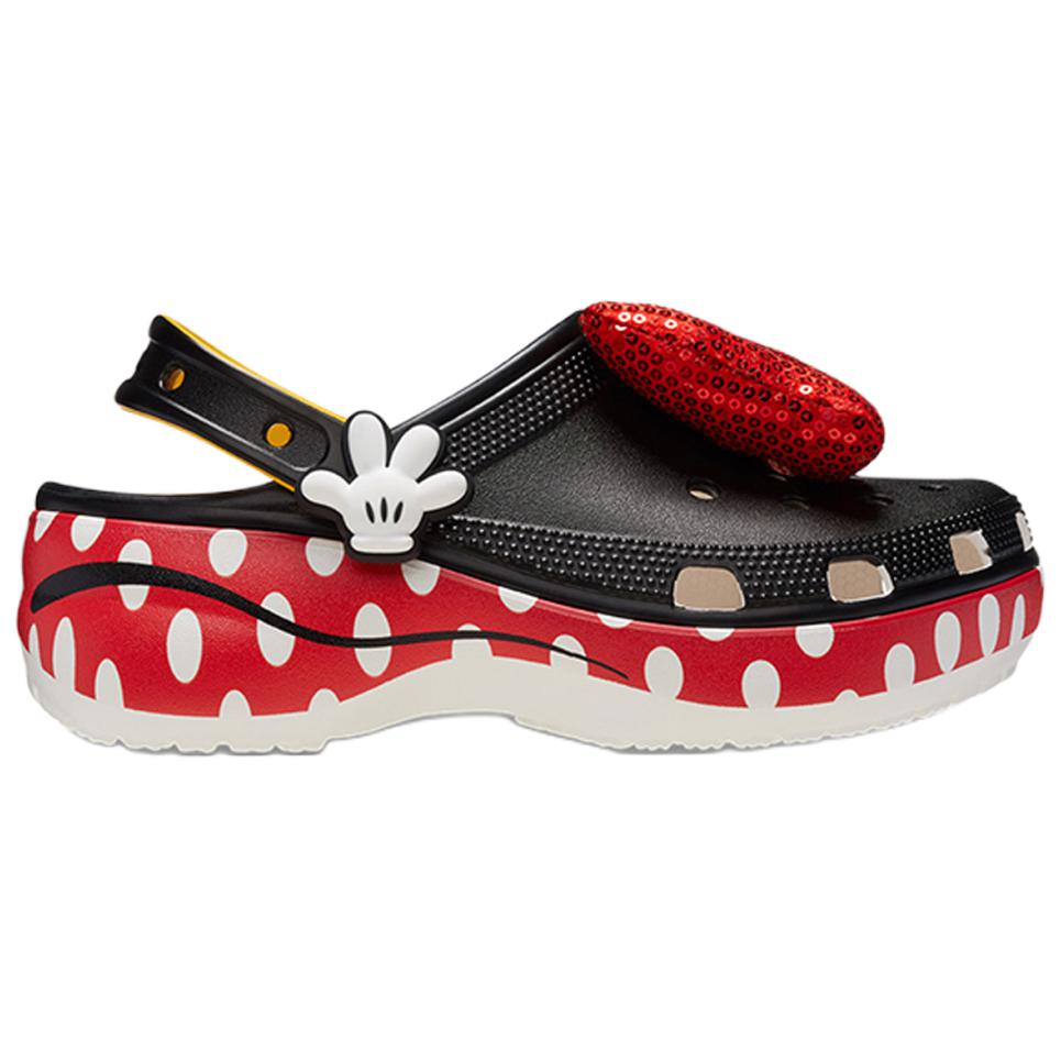 Классический крокс-сабо Disney Minnie Mouse для женщин, черно-красный — фото 2