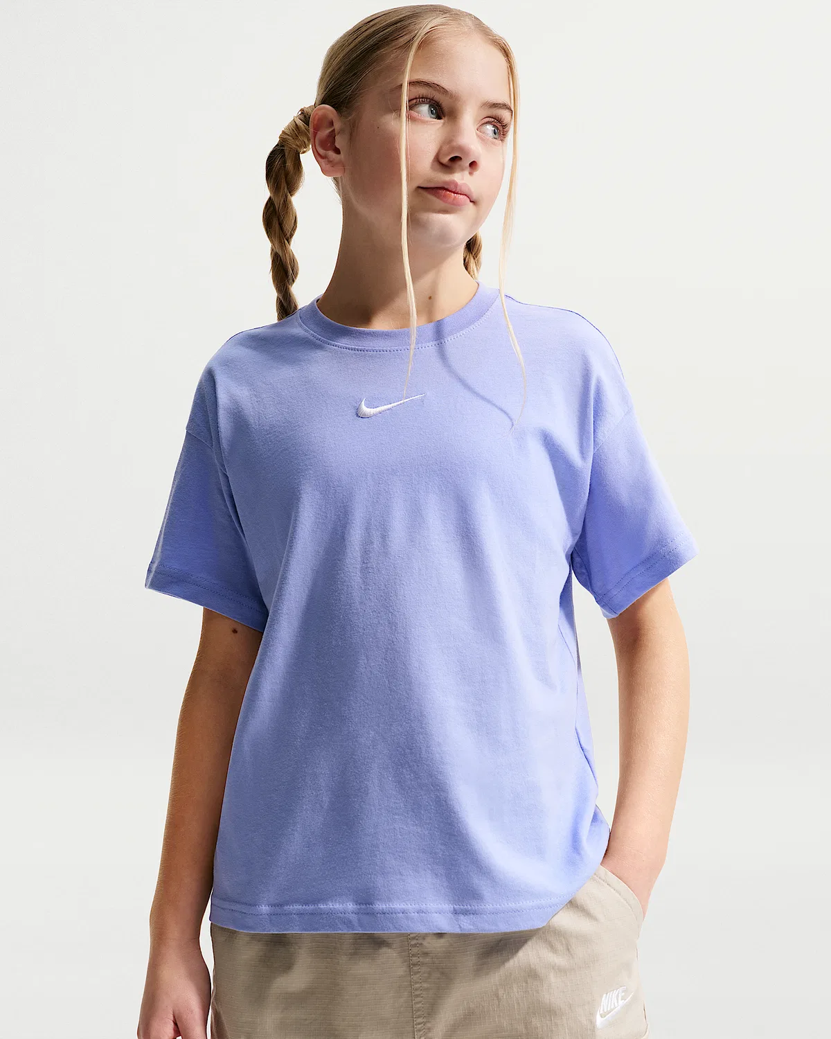 Детская футболка Nike Sportswear Essential, Light Thistle