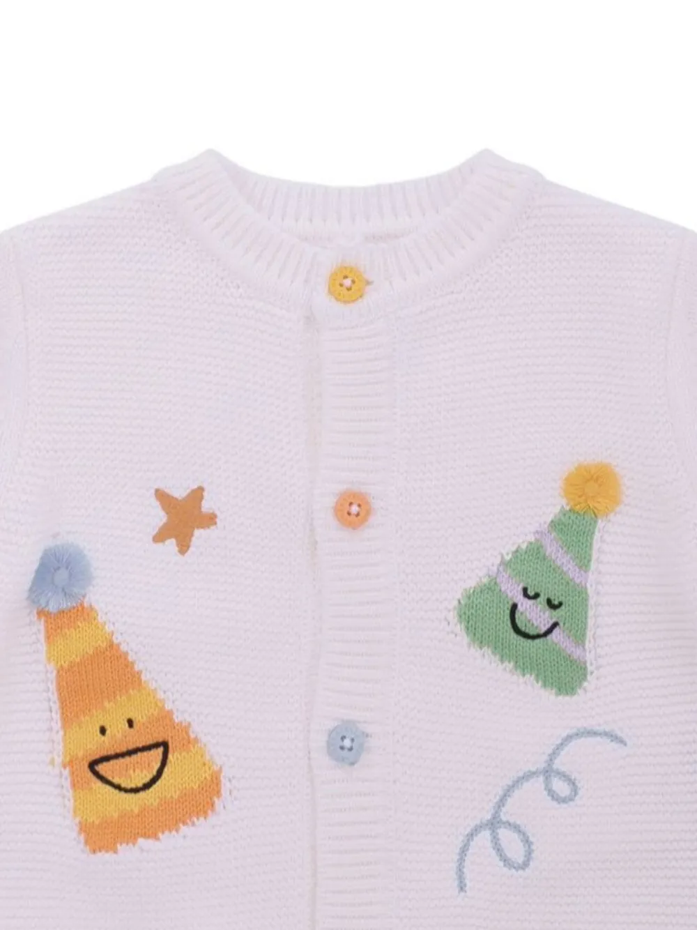 Кардиган с вышивкой Stella Mccartney Kids, белый — фото 3