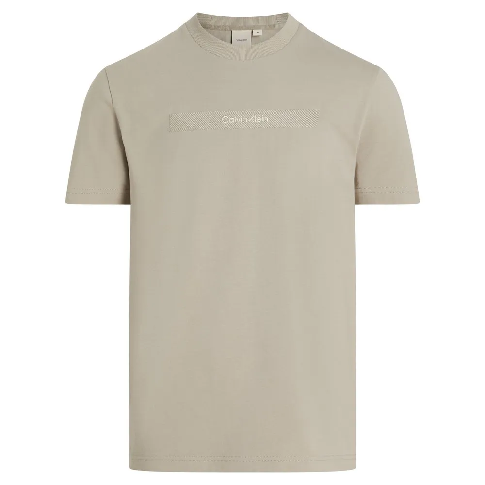 

Футболка Calvin Klein Structured Embroidery, бежевый