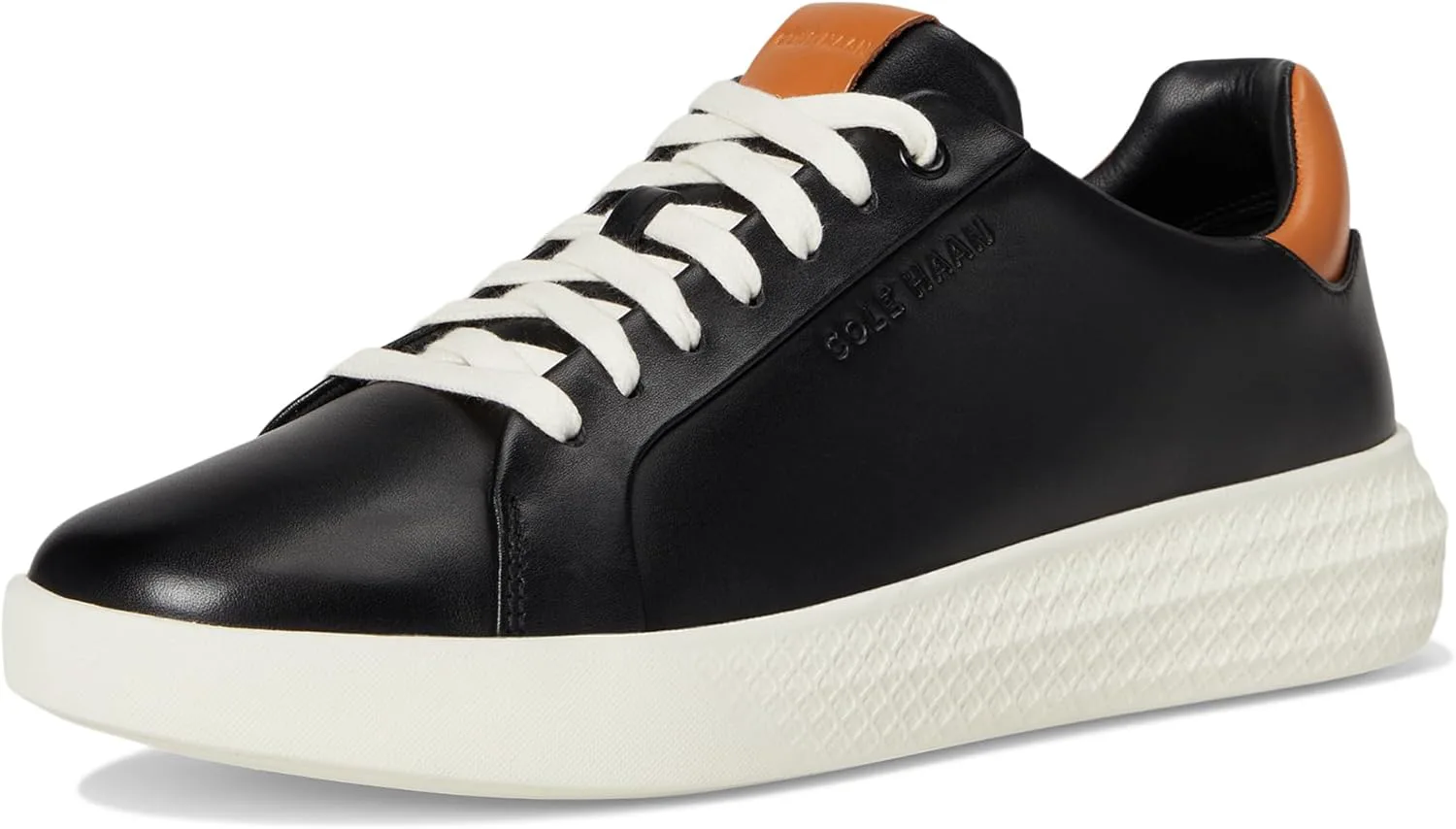 Cole Haan Мужские кроссовки Grand Hurrion с шнуровкой до носка, черный/слоновая кость — фото 2