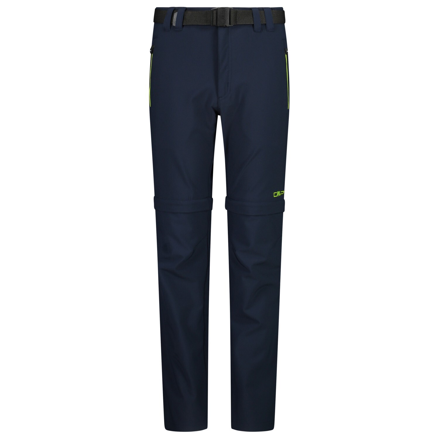 

Брюки на молнии Cmp Boy's Zip Off Pant with Belt, цвет Black Blue/Limegreen