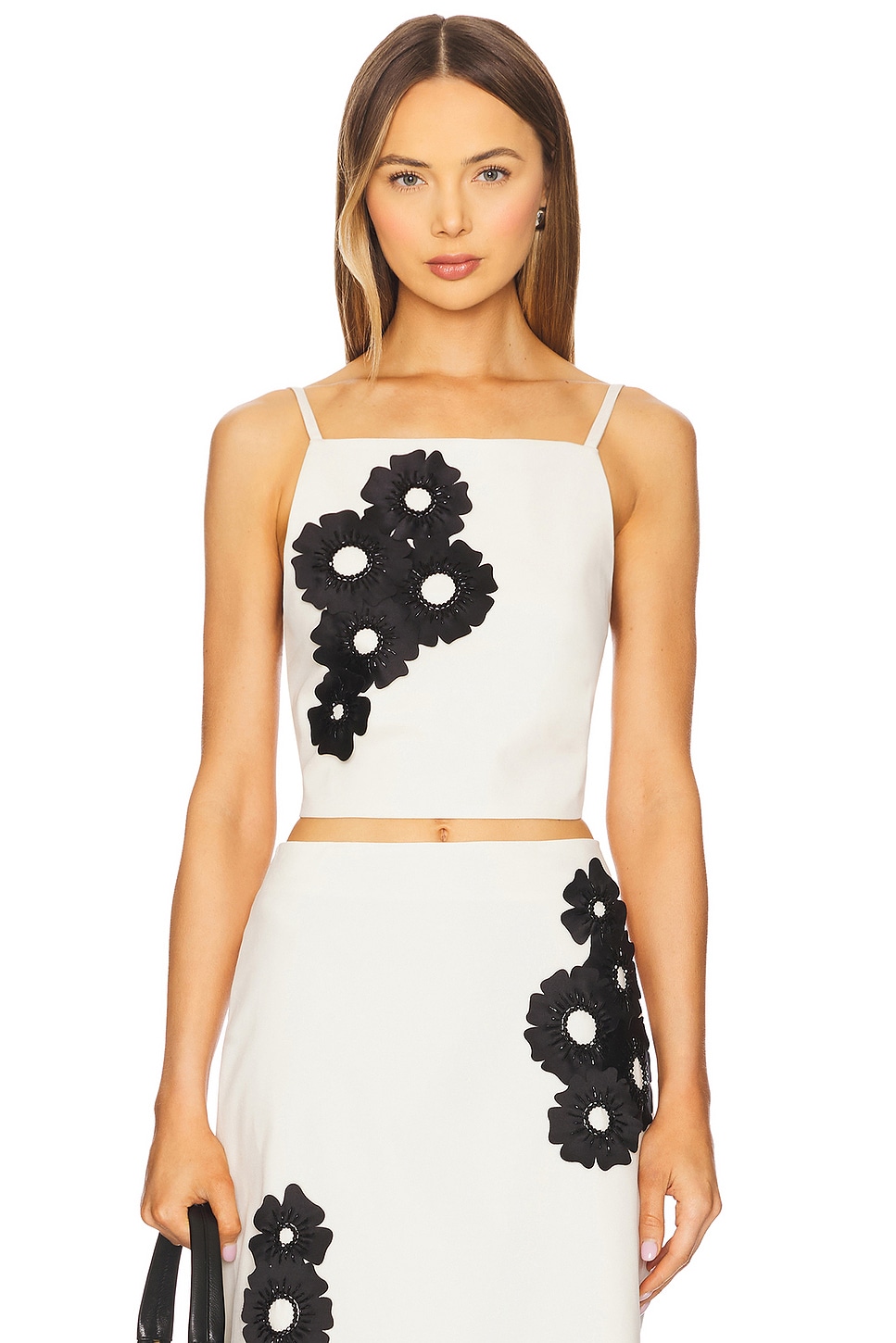 

Топ с цветочным узором Msgm, off white