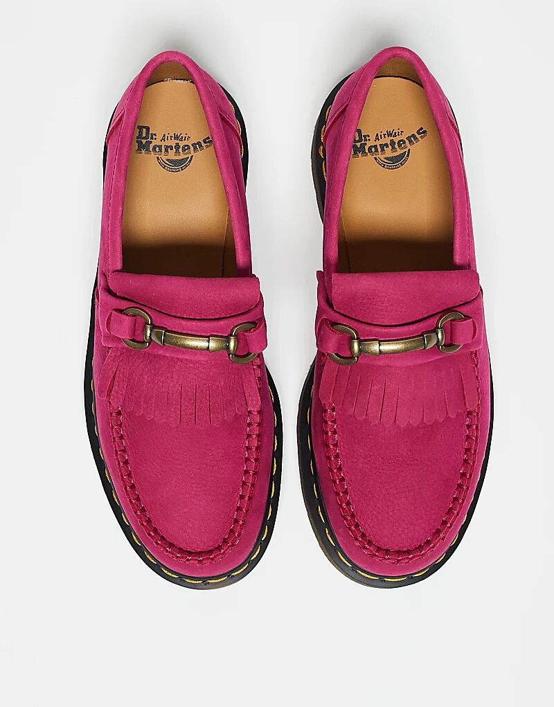 Лоферы Dr Martens Unisex Adrian с кисточками в цвете фуксия-розовый — фото 2