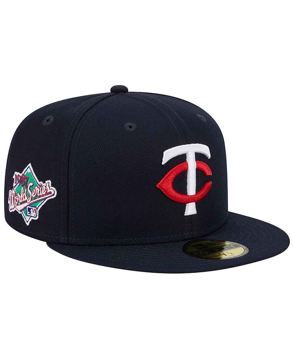 

Мужская темно-синяя приталенная шляпа Minnesota Twins 1987 World Series Team цвета 59FIFTY New Era
