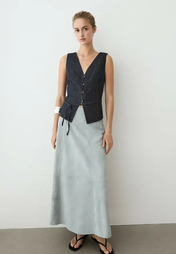 Жилет Massimo Dutti, темно-синий — фото 2