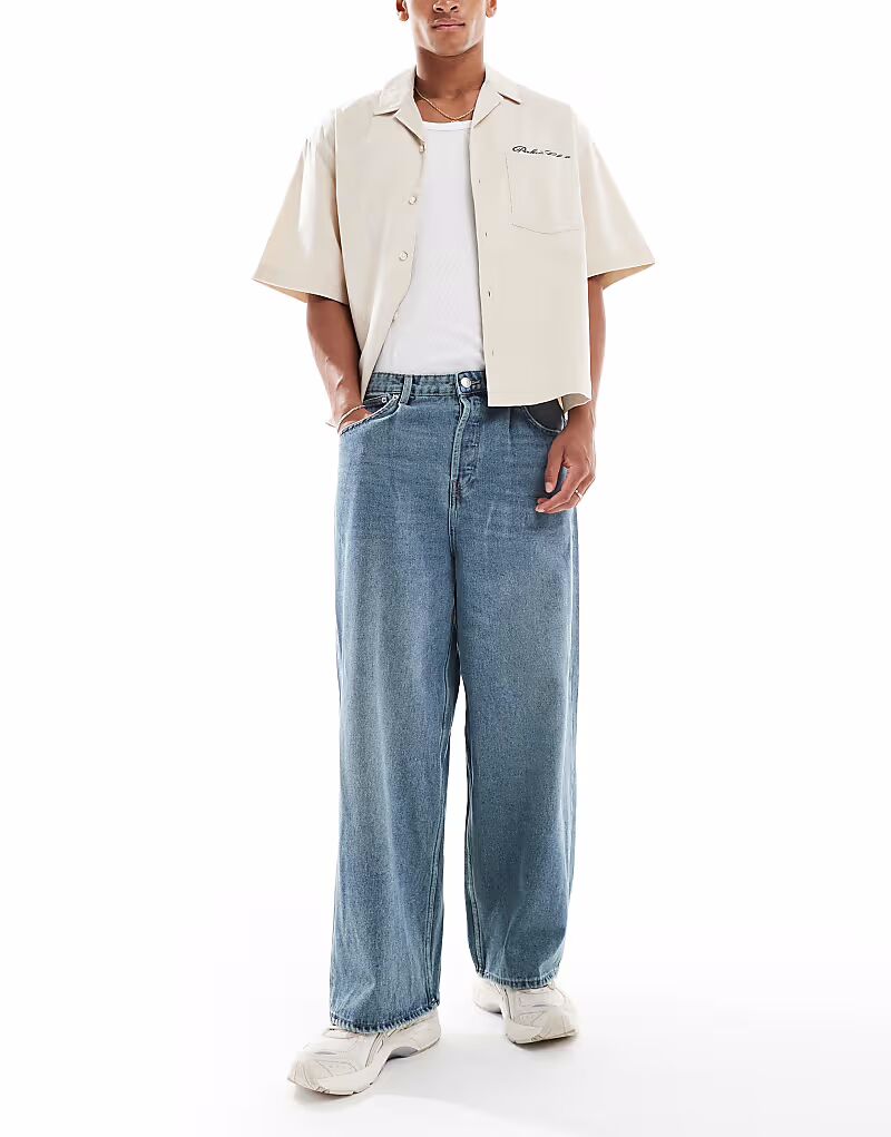 

Джинсы Carl Balloon Fit ONLY & SONS в винтажном синем цвете