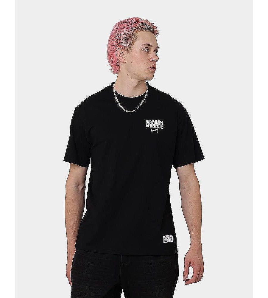 

Мужская футболка с изображением Мэрилин Монро "Смелость прекрасна" CARRE, Black, Красный, Мужская футболка с изображением Мэрилин Монро "Смелость прекрасна" CARRE, Black