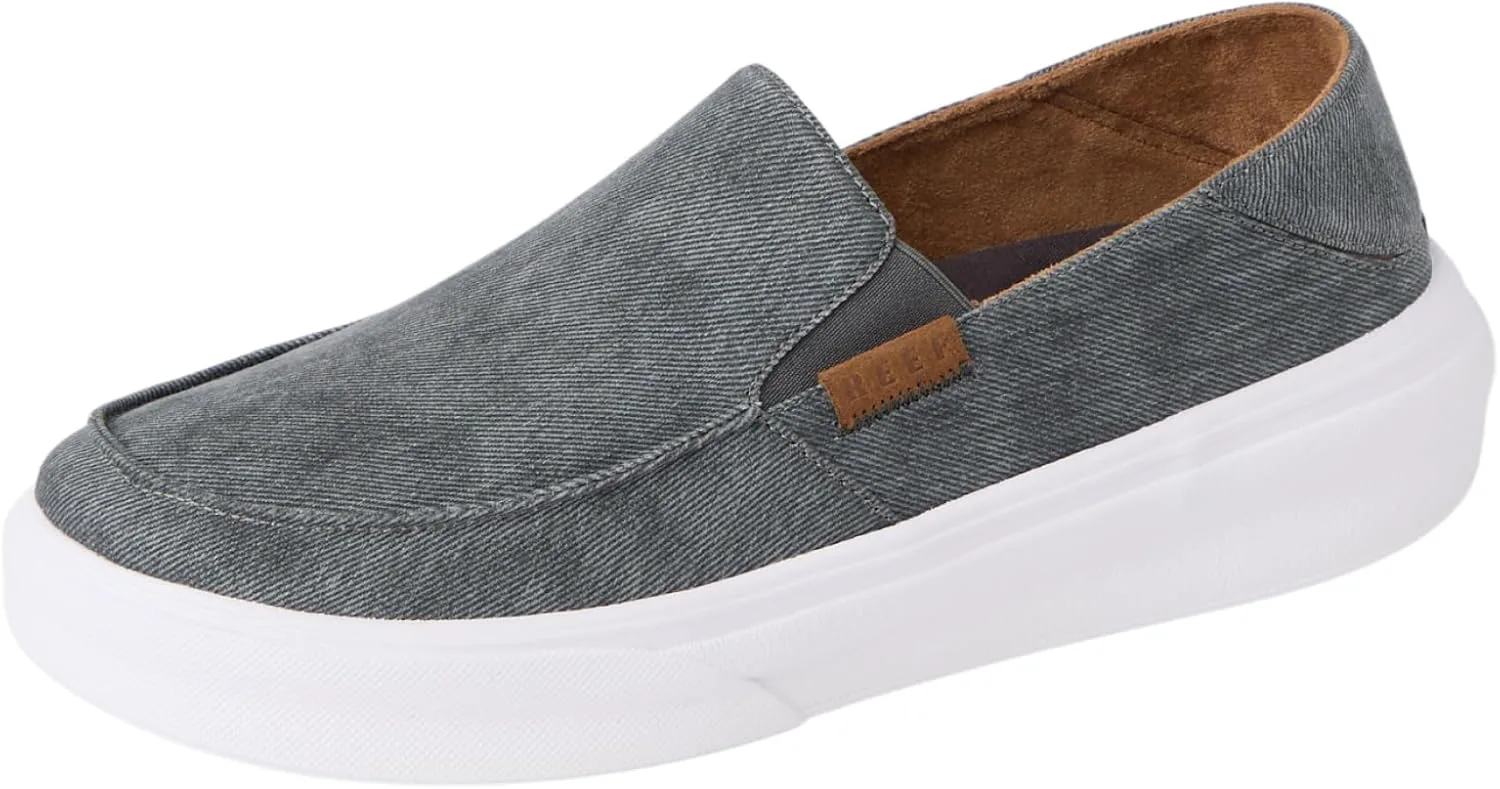 Мужские кеды REEF Swellsole Pacific, прочный стирочный канвас, легкие, с мягкой амортизирующей стелькой, серый — фото 2