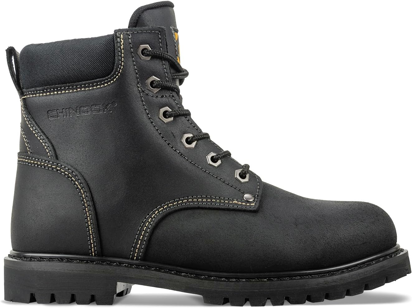 

Мужские ботинки Chinook Footwear Oil Rigger 6' с стальным носком для строительства и промышленности, черный