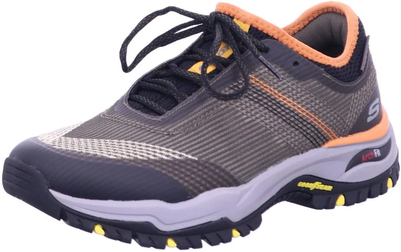 Мужские прогулочные кроссовки Skechers Dawson Mahone с фиксацией свода стопы, Olive Mesh
