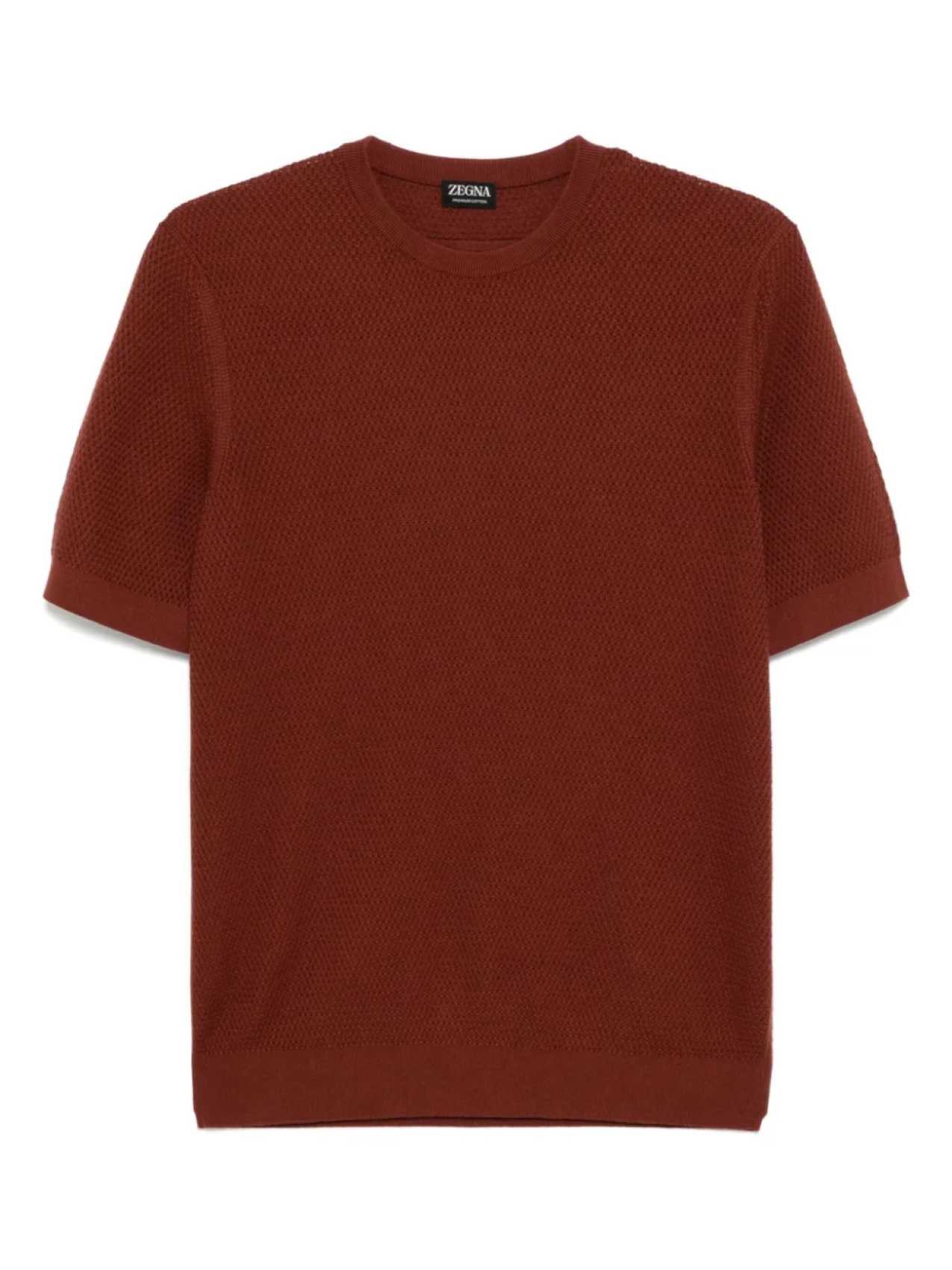 

Zegna футболка с круглым вырезом, коричневый