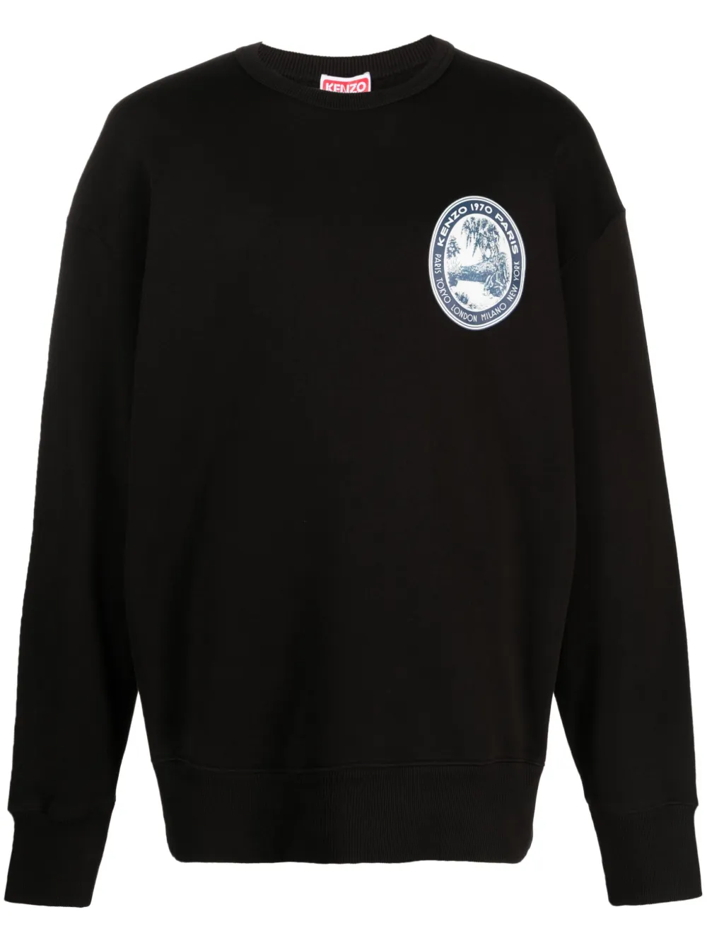 

Толстовка с нашивкой-логотипом KENZO, черный