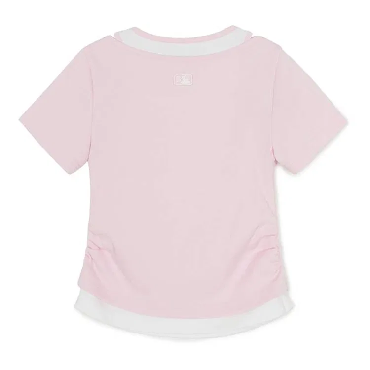 Футболка с круглым вырезом Moderate MLB KIDS, Light Pink — фото 3