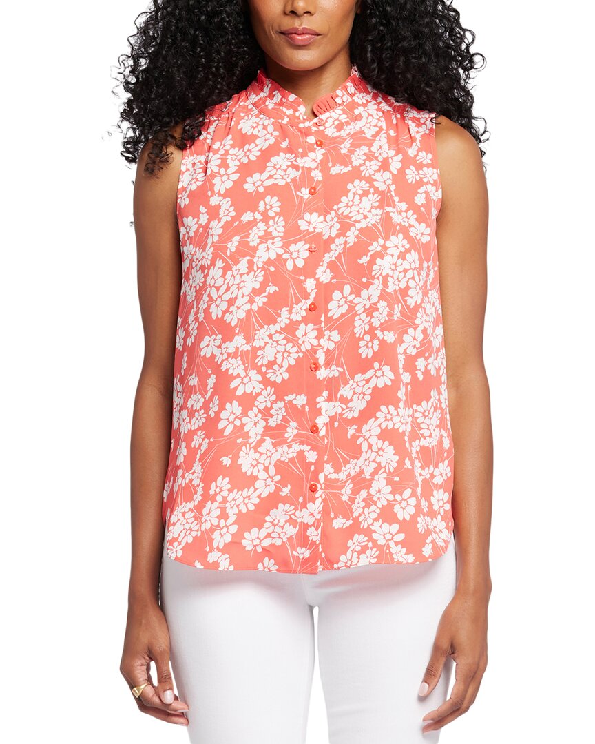 

NYDJ Блузка с воротником-жабо, мультиколор