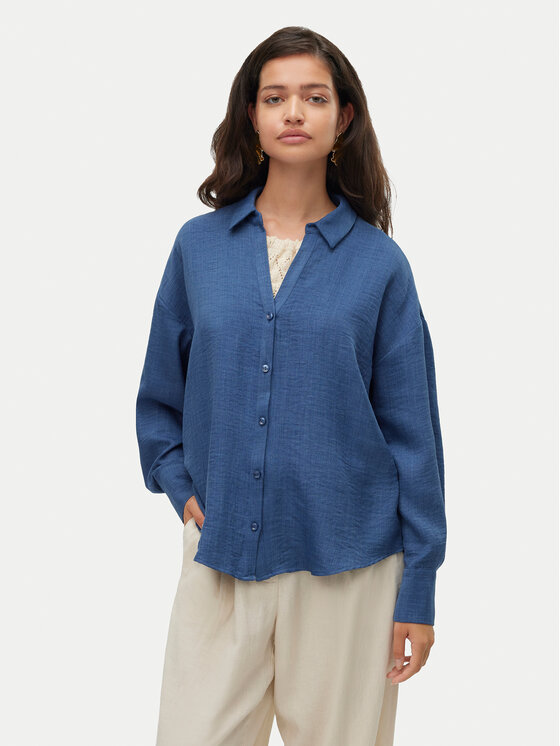 

Свободная рубашка Melaney 10316389 Vero Moda, синий