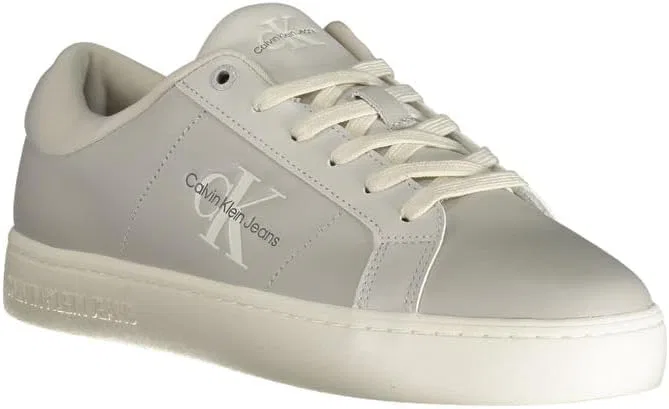 Кроссовки Calvin Klein Herren Cupsole Leder, Grey O Mushroom B White — фото 2