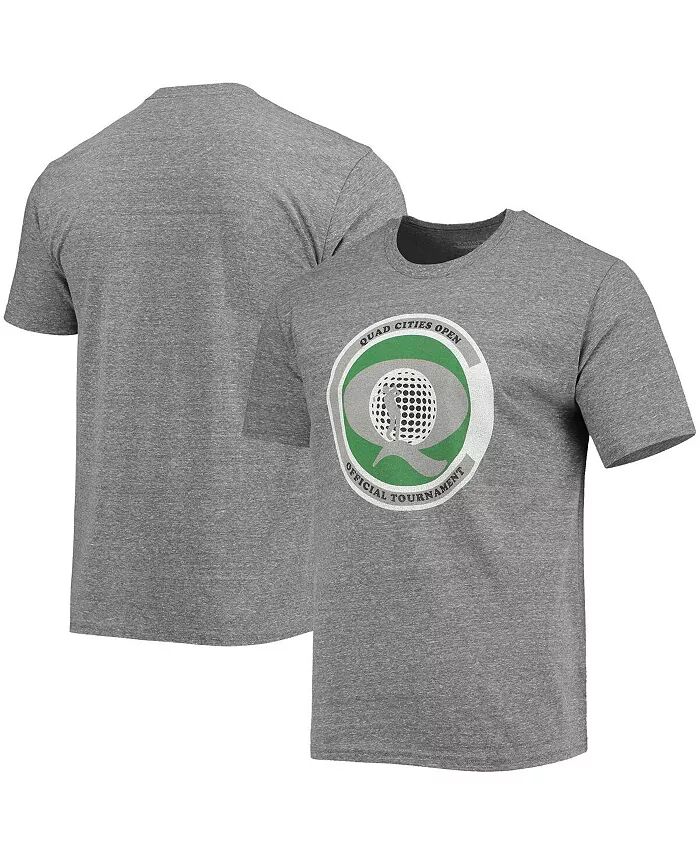

Мужская футболка John Deere Classic Heritage Collection Quad Cities Open Tri-Blend серого цвета Blue 84