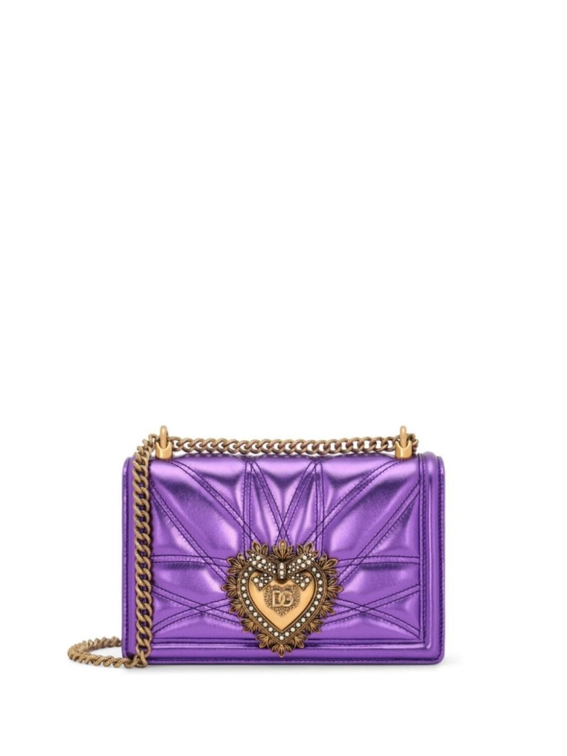 

Dolce & Gabbana стеганая сумка на плечо Devotion, фиолетовый