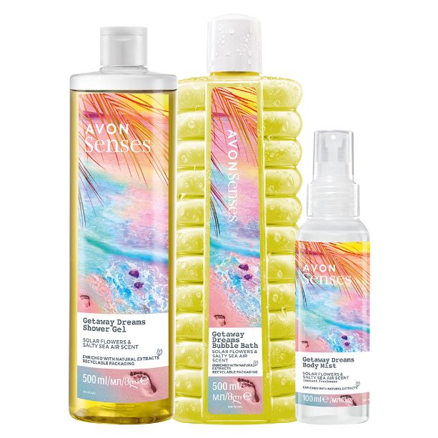 

Avon, Getaway Dreams, набор косметики для тела, 3 предмета.