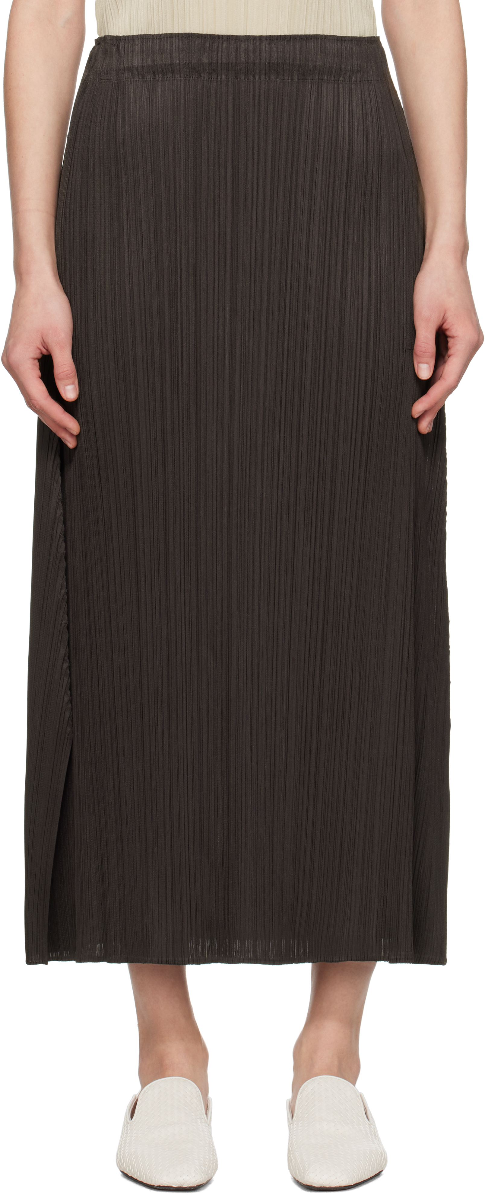 

Черная юбка макси Monthly Colors December PLEATS PLEASE ISSEY MIYAKE