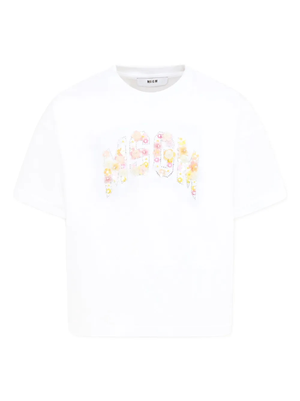 

Футболка с логотипом MSGM Kids, белый