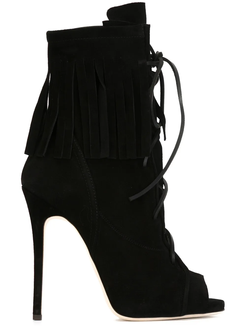 Сапоги с бахромой Giuseppe Zanotti, черный