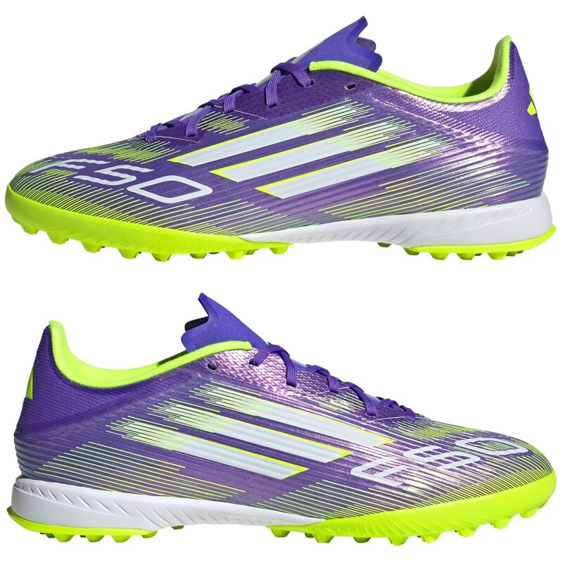 Футбольные бутсы для игры в хард F50 League TF Adidas, мультиколор — фото 4
