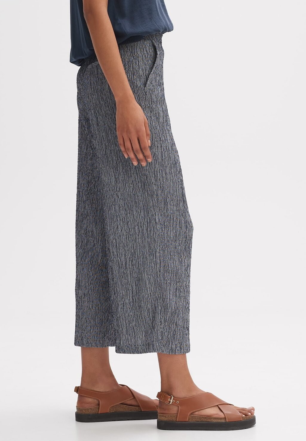 

Брюки Culotte Meltiko Structure Opus, угольно-синие