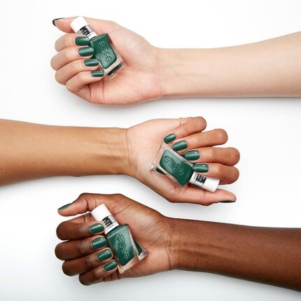 Гель-лак для ногтей Essie держится до 15 дней благодаря технологии Flex.e Gel без сколов, стеклянный блеск Vegan Formula Gel Couture 548 In-Vest In Style 13,5 мл — фото 3