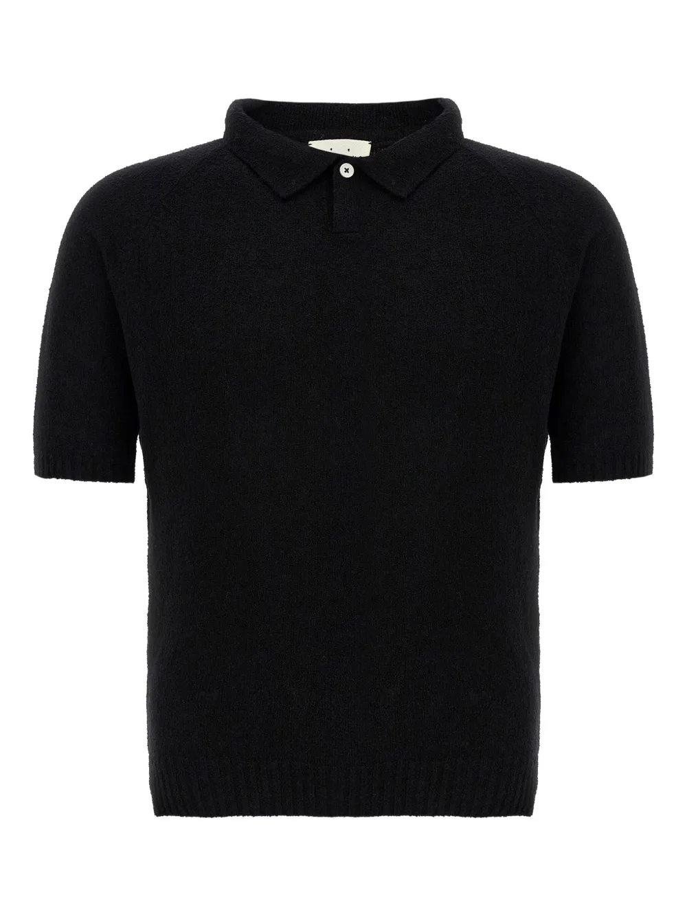 

Рубашка поло с подолом в рубчик Ma'ry'ya, черный