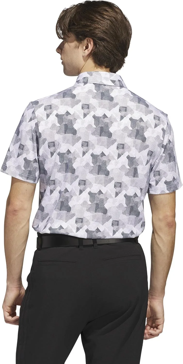 Футболка-поло adidas Men's Golf Go-To Stripe Print — фото 3