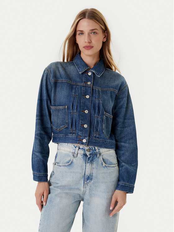 

Джинсовая куртка regular fit DW0DW21061 Tommy Jeans, синий