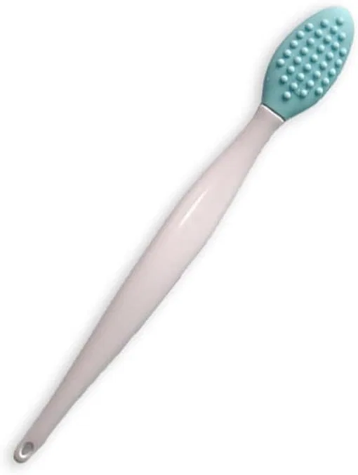Кисть для губ силиконовая KBOLAE синяя, 14.5 см