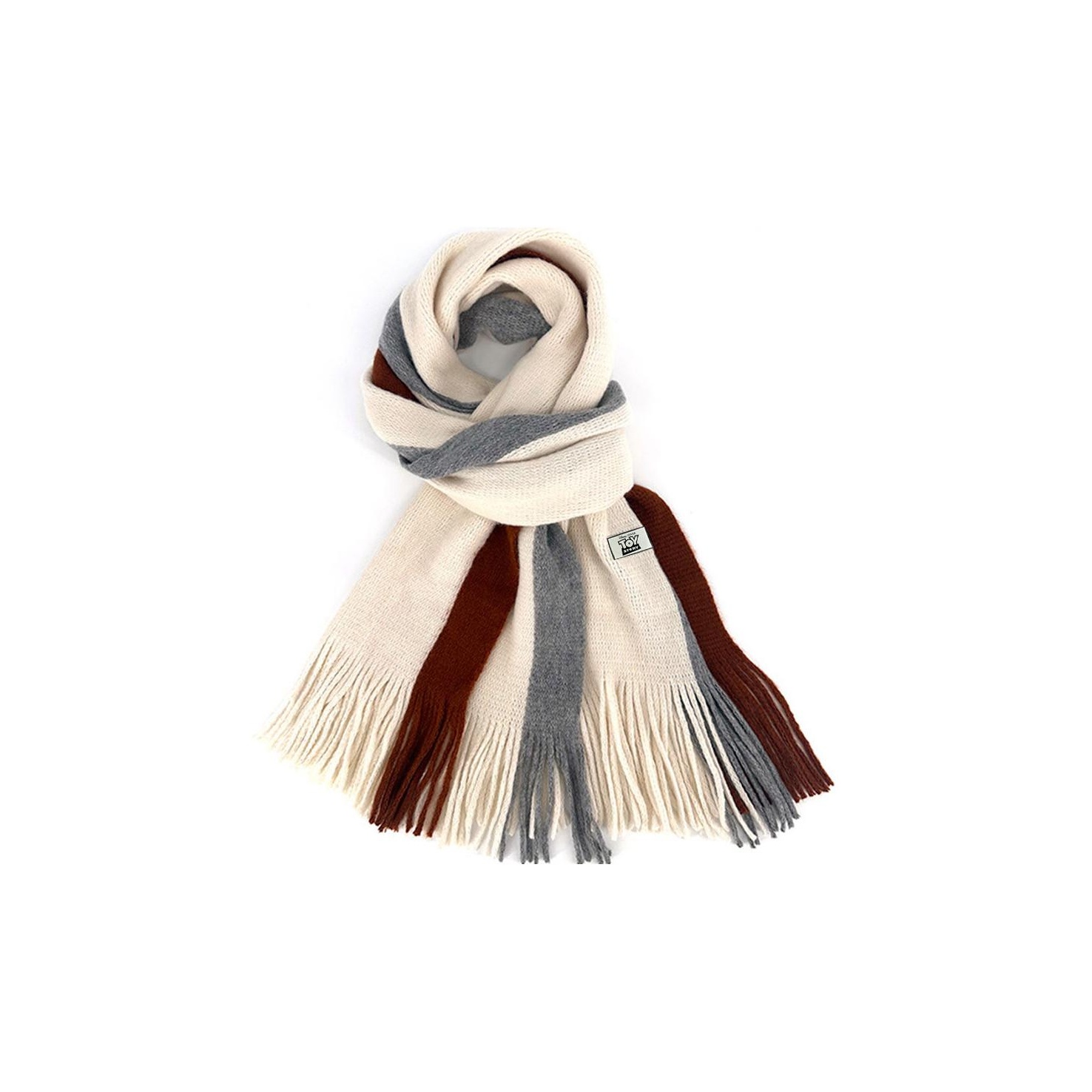 

Disney Вязаный шарф унисекс, Beige Gray Coffee