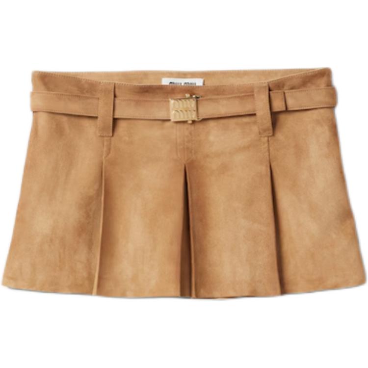 

Повседневная короткая юбка для женщин Miu Miu, maple leaf коричневый