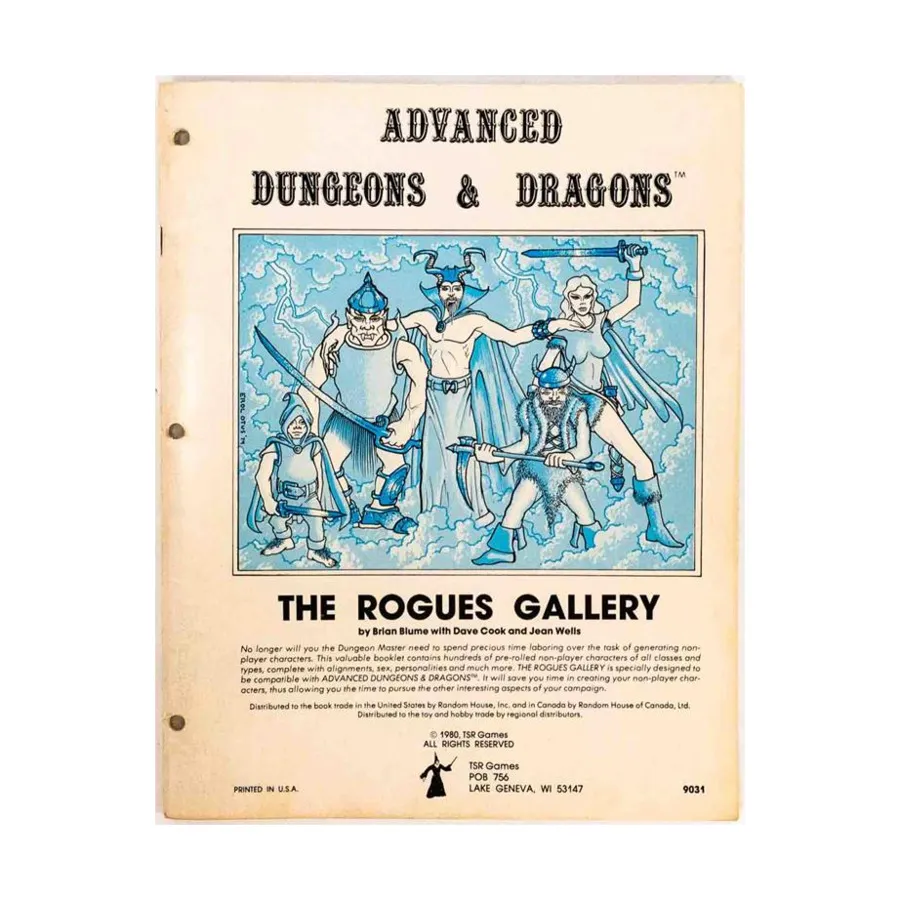 

Rogues Gallery (3rd Printing), Advanced Dungeons & Dragons (1st Edition) - Core Books, Box Sets & Miscellaneous, мягкая обложка